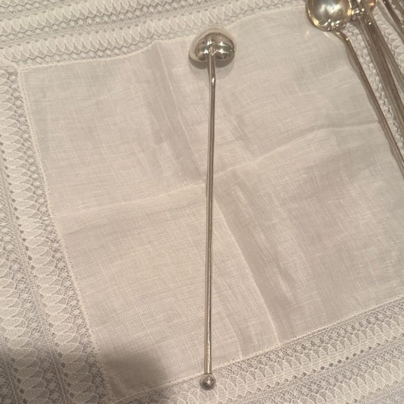 1920s Wallace Sterling Silver Julep Iced Tea Sipping Spoons Set Of 10 - Picture 6 of 10